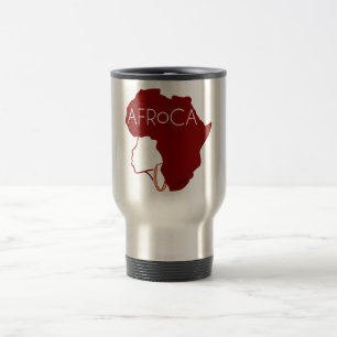 Afro Natural Black Hair Travel Mug