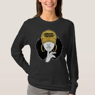 Afro Natural Hair Black Queen History Month 1865 T-Shirt