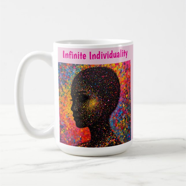 Afro Nebula Whisper – Black History Celebration Coffee Mug (Left)