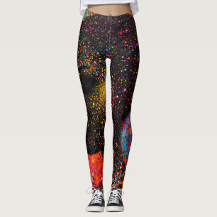 Afro Nebula Whisper – Black History Celebration Leggings