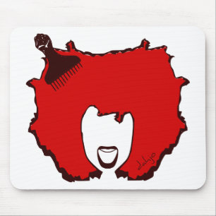 Afro Pick Mouse Mat