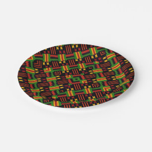 Afro Pop Supreme Dark Paper Plate