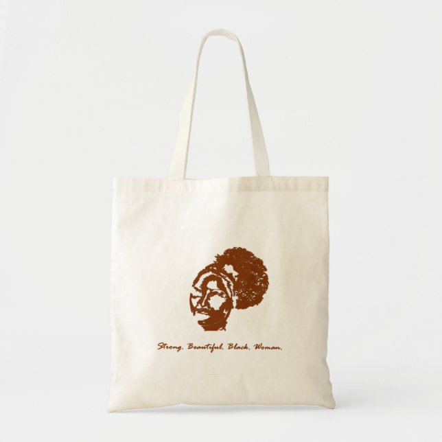 Afro Puff Sista Tote Bag (Front)