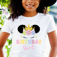 Afro Puff Unicorn Birthday Girl Party Outfit