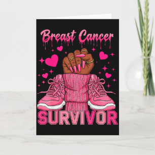 Afro Queen Black Women Breast Cancer Survivor Nk R Card