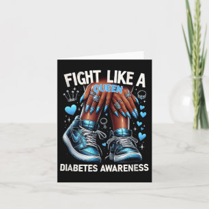 Afro Queen Black Women Fight Like A Queen Diabetes Card