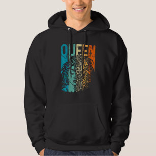 Afro Queen Melanin Black Girl Magic African Black  Hoodie