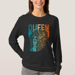 Afro Queen Melanin Black Girl Magic African Black T-Shirt