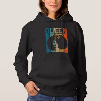 Afro Queen Melanin Black Woman Magic Black History Hoodie