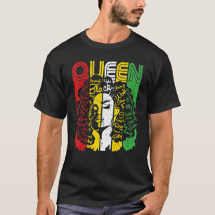 Afro Queen Melanin Black Woman Magic Black History T-Shirt