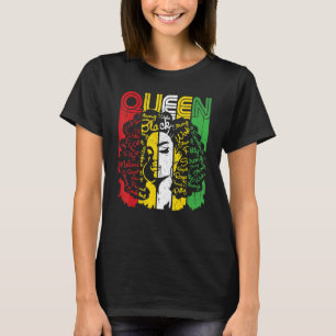 Afro Queen Melanin Black Woman Magic Black History T-Shirt