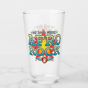 Afro Rock Soul Glass Tumbler