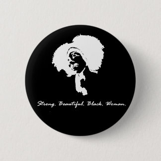 Afro Sista (white) 6 Cm Round Badge