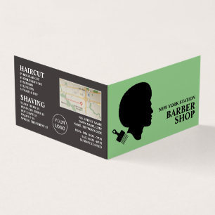 Afro Style, Men's Barbers Detailed Loyalty Card, Business Card