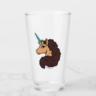 Afro Unicorn Divine Glass