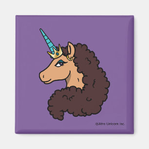 Afro Unicorn Divine Magnet