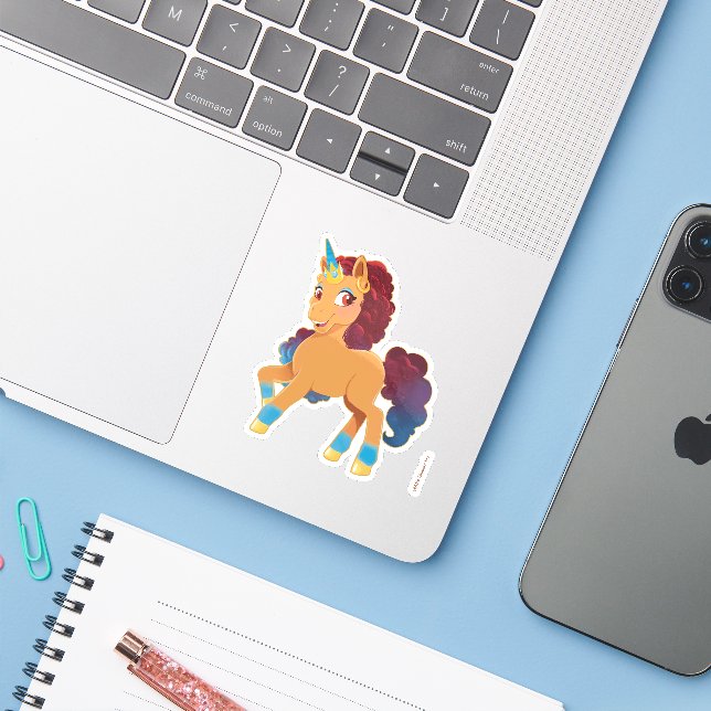 Afro Unicorn | Divine Prancing (Laptop w/ iPhone)