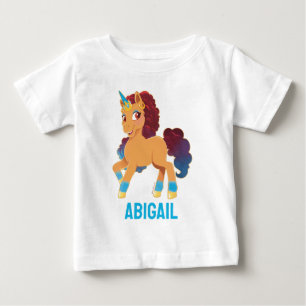 Afro Unicorn   Divine Prancing Baby T-Shirt