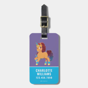 Afro Unicorn   Divine Prancing Luggage Tag