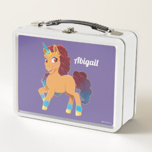 Afro Unicorn   Divine Prancing Metal Lunch Box
