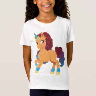 Afro Unicorn Divine Prancing T-Shirt