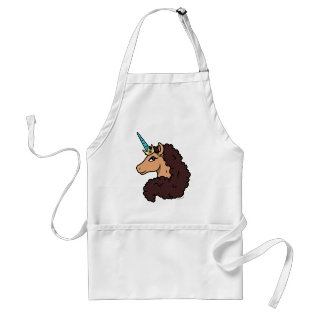 Afro Unicorn | Divine Standard Apron (Front)