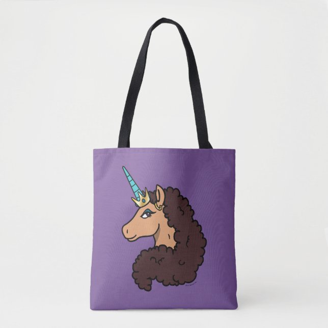 Afro Unicorn | Divine Tote Bag (Front)