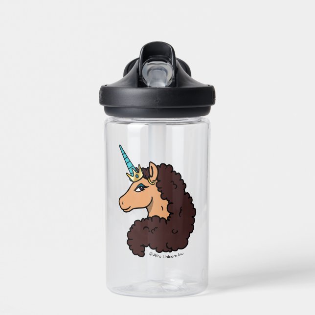 Afro Unicorn | Divine Water Bottle (Front)