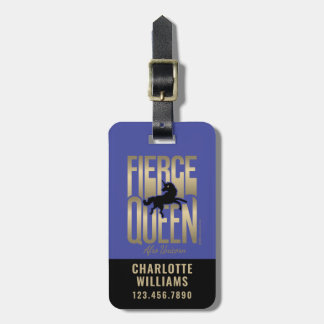 Afro Unicorn Fierce Queen Luggage Tag