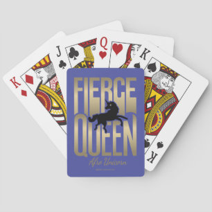 Afro Unicorn Fierce Queen Playing Cards