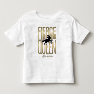 Afro Unicorn Fierce Queen Toddler T-Shirt