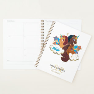 Afro Unicorn “Made of Magic” Trio Design Planner