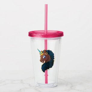 Afro Unicorn Magical Acrylic Tumbler