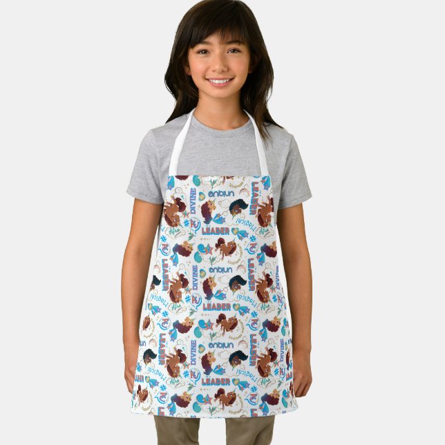 Afro Unicorn Magical Empowering Pattern Apron (Insitu)