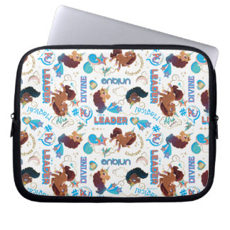 Afro Unicorn Magical Empowering Pattern Laptop Sleeve