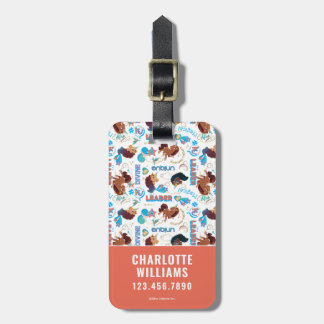 Afro Unicorn Magical Empowering Pattern Luggage Tag