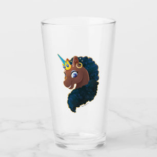 Afro Unicorn Magical Glass