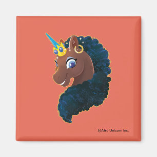 Afro Unicorn Magical Magnet