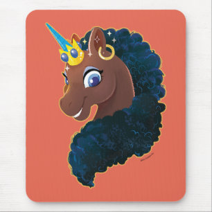 Afro Unicorn   Magical Mouse Mat