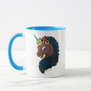 Afro Unicorn   Magical Mug