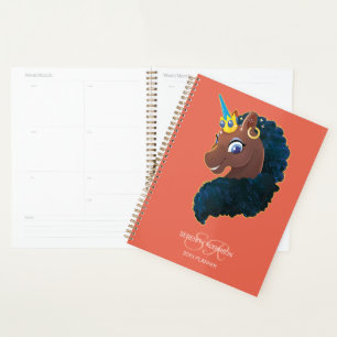 Afro Unicorn   Magical Planner
