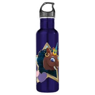 Afro Unicorn Magical Star 710 Ml Water Bottle