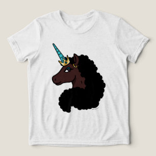 Afro Unicorn   Magical Tri-Blend Shirt