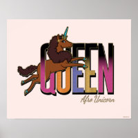 Afro Unicorn Queen Design
