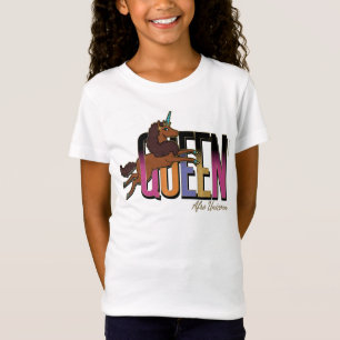 Afro Unicorn Queen Design T-Shirt