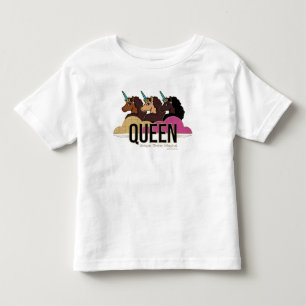 Afro Unicorn Queen Trio Design Toddler T-Shirt