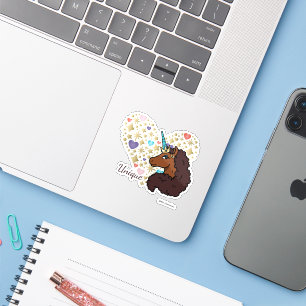 Afro Unicorn   Unique Heart Design