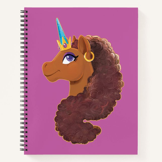 Afro Unicorn | Unique Notebook (Front)
