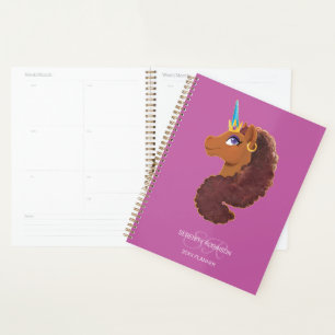 Afro Unicorn   Unique Planner