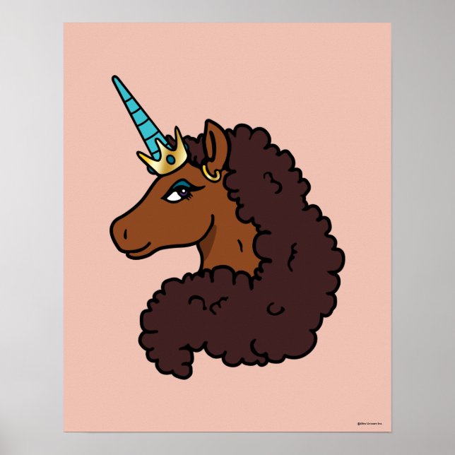 Afro Unicorn | Unique Poster (Front)